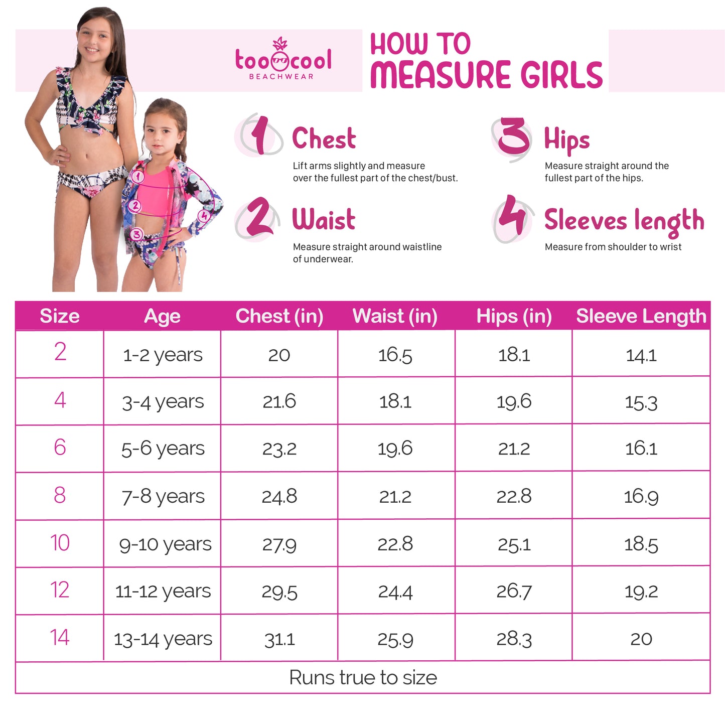 Pink Leopard -  Trikini - Kids Swimwear